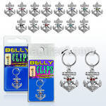 blcp691 piercing falso clip ombligo ancla calavera cristal ojos 1 pieza al por mayor