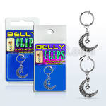 blcp730 piercing falso clip ombligo luna vintage rodio 1 pieza distribuidor