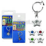 blcpt58 piercing falso clip ombligo estrella cristal 1 pieza distribuidor mayorista