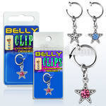blcptsar piercing falso clip ombligo colgante estrella rodio 1 pieza al por mayor