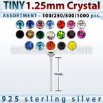 blk531 surtido por mayorpiercing nariz doblar tu mismo plata esterlina 925 0 6mm cristal redondo 1 25mm distribuidor mayorista