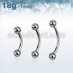 bn18b3 banana ceja acero quirurgico 1mm bolas 3mm mayorista