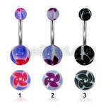 bndxh piercing ombligo acero quirurgico bolas acrilicas 5 & 8 mm molino 38 10mm distribuidor