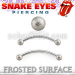 bnefo3l surgical steel snake eye piercing banana 3mm