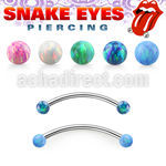 bneop3l 316l steel banana 3mm opal balls