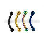 bnetb25 banana ceja acero quirurgico anodizado bolas 2 5mm al por mayor