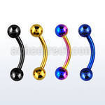 bnetb4 banana ceja acero quirurgico anodizado bolas 4mm venta