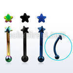 bnetsr banana ceja acero 316l anodizado estrella cristal lado bola 3mm 8mm distribuidor mayorista