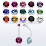 bnocc piercing ombligo bio flexible transparente bola joya 5mm otra 9mm 16mm recortable ajustarlo tu tamano distribuidor mayorista