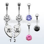 bnrz686 piercing ombligo acero quirurgico zirconia 8mm colgante best friends 38 10mm 38 10mm distribuidor