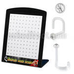 brbiswc display 120 piercings nariz l bio flexible 1mm cristal redondos 1 5mm venta