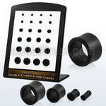brdpwk display 24 dilataciones tunel doble flare madera areng 3mm 12mm mayorista