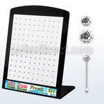 brnbpmc display expositor 120 piercing nariz hueso plata esterlina 925 0 6mm cristal transparentes tamanos variados 1 5 2mm distribuidor mayorista
