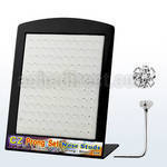 brnsczc display 120 piercing nariz plata 925 0 6mm zirconia redonda 2mm distribuidor mayorista