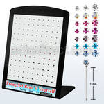 brnypmm7 display 120 piercing nariz doblar tu mismo plata 925 0 6mm cristal redondo 1.25mm 1 5mm 2mm venta