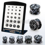 brpg205 distribuidor mayorista display 24 plugs doble flare fluorita verde 6g 12 4 to 12mm distribuidor mayorista