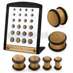 brpg219 solid teak wood plugs double rubber o rings 24pcs