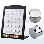 brpg2 display 24 dilataciones plug doble flare acero quirurgico espejo pulido 4mm 12mm al por mayor