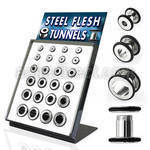 brpg89 display 24 dilataciones tunel tornillo anillo goma decorativo 3mm 12mm al por mayor