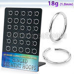 brsegh26 316l steel hinged segment rings 30pcs