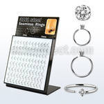 brselz1 display unidades aro continuo acero cz color claro