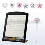 brzbmm display 120 piercings nariz hueso plata esterlina 925 0 6mm zirconia cuadradas redondas 2mm estrella corazon tri 3mm distribuidor mayorista