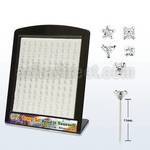 brzymc display expositor 120 piercing nariz doblar tu mismo plata esterlina 925 0 6mm zirconia claras 2mm estrella corazon tri 3mm mayorista