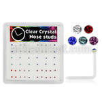 bxa10 caja piercing nariz l acrilico transparente cristal redondo 1 5mm al por mayor