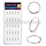 bxend1 316l steel endless nose rings display 25