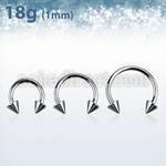 cb18cn3 barbell circular acero quirurgico 1mm conos 3mm distribuidor mayorista