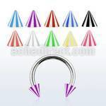 cbeben barbell circular acero quirurgico conos acrilicos sombrilla playa 3mm 8mm distribuidor mayorista
