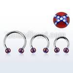 cbedxs barbell circular acero quirurgico bolas acrilicas 3mm bandera confederada mayorista
