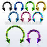 cbetcn barbell circular acero quirurgico pvd conos 3mm al por mayor