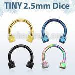 cbetdi25 barbell circular acero quirurgico anodizado dados 2 5mm al por mayor