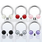 cbpr barbell circular acero quirurgico bolas perlas falsas 5mm venta