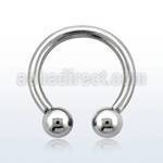 cbr10 barbell circular acero quirurgico 2 5mm bolas 6mm rosca interna mayorista