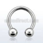 cbr12s barbell circular acero quirurgico 2mm bolas 5mm rosca externa al por mayor