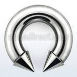 cbrcn00 barbell circular acero quirurgico 10mm conos 12mm rosca interna venta