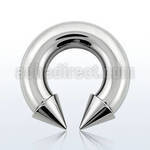 cbrcn0 barbell circular acero quirurgico 8mm conos 10mm rosca interna mayorista