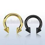 cbtcn8 barbell circular acero quirurgico pvd negro 3mm conos 6mm rosca interna distribuidor mayorista
