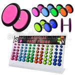dacb89b display acrilico 72 plugs falsos acrilico uv anilos goma mayorista