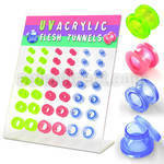 dapg5 display 42 dilataciones tunel tornillo acrilicas 3mm 12mm mayorista