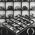 dmbj34 display 100 acero quirurgico pvd expansores curvos acero anillos goma dobles 3mm al por mayor