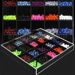 dmbj3 display 500 bolas conos acrilico uv 5mm 6mm rosca distribuidor mayorista