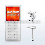 dnbvdp caja display 24 piercing nariz hueso plata 0 6mm delfin venta
