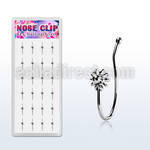 dncl1 caja display 24 piercings nariz clip plata 925 sol distribuidor mayorista