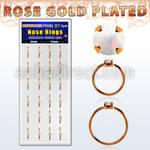 dnsm182 caja 24 aros nariz plata 925 oro rosa opalo redondeado 1 5mm 8mm 10mm venta