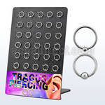 dtrg5 display 30 aros bola presion acero quirurgico 15 bolas 3mm 15 1mm bolas 2 5mm piercing tragus 6mm mayorista