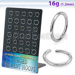 dusegh1 titanium g23 hinged segment rings 30pcs
