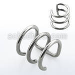 ecf3 clip helix falso clip acero quirurgico doble aro distribuidor mayorista